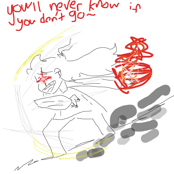 Drawing in do it again by BunniHyena