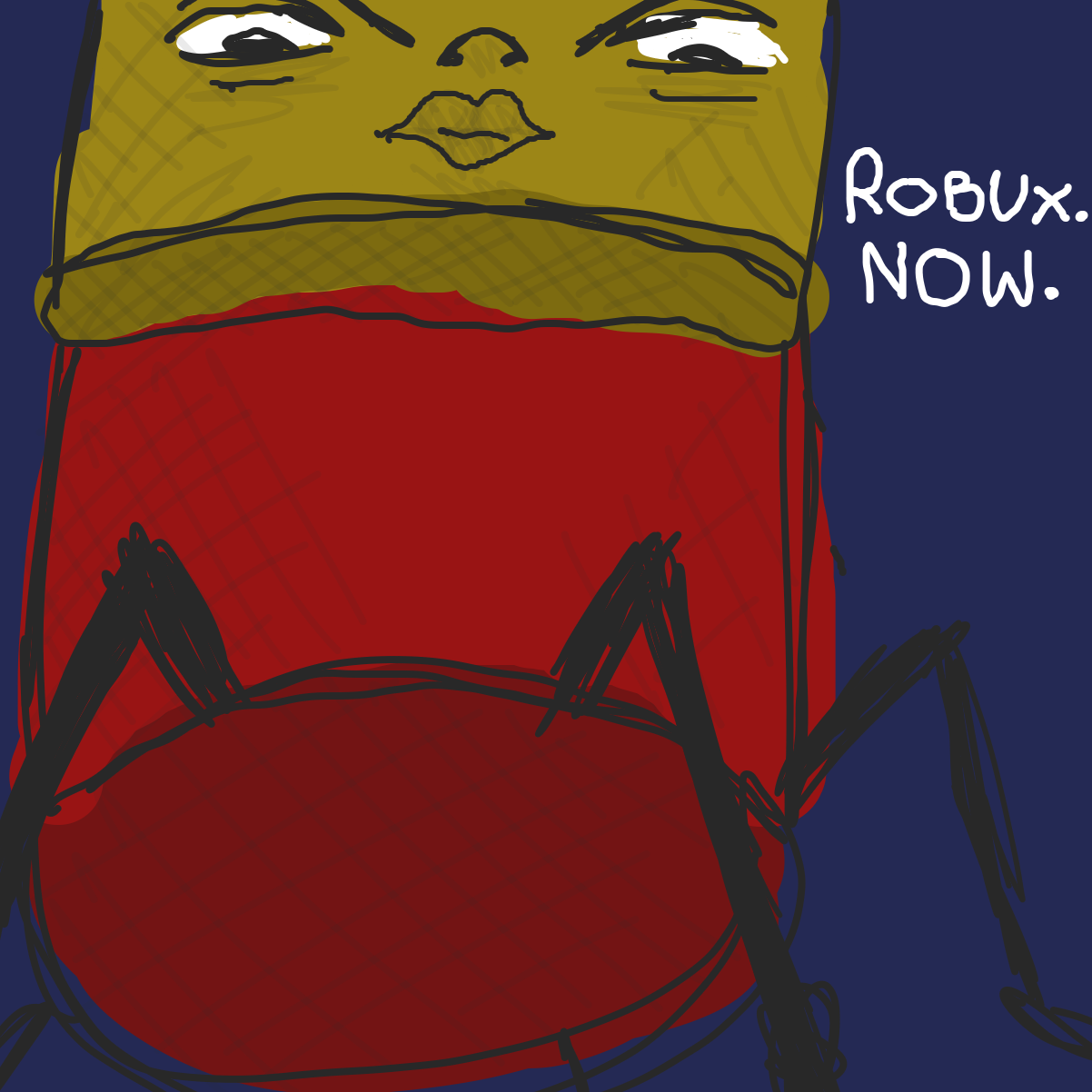 Drawing in despacito spider by Garbage