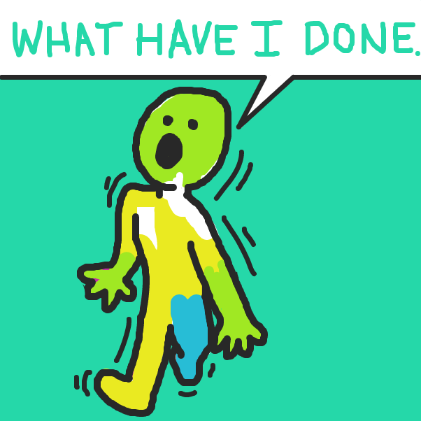 he walking too fast  - Online Drawing Game Comic Strip Panel by nooz