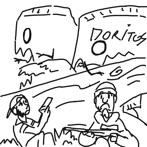 Drawing in Hunt for some snacks by DasGrim