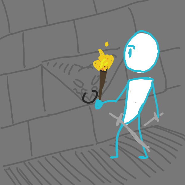 Drawing in Dungeon Diver by DasGrim