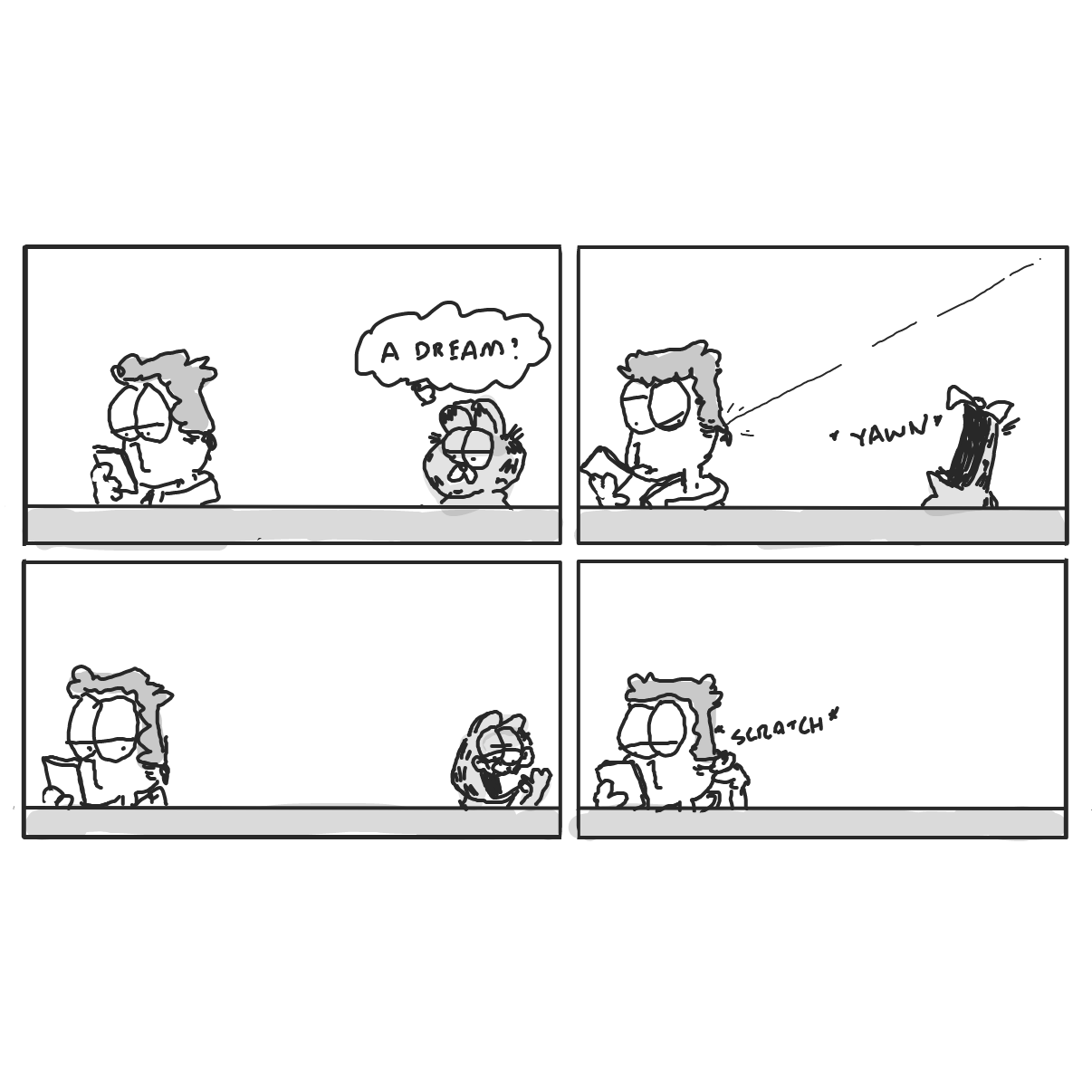 Or was he...? - Online Drawing Game Comic Strip Panel by Potato Man