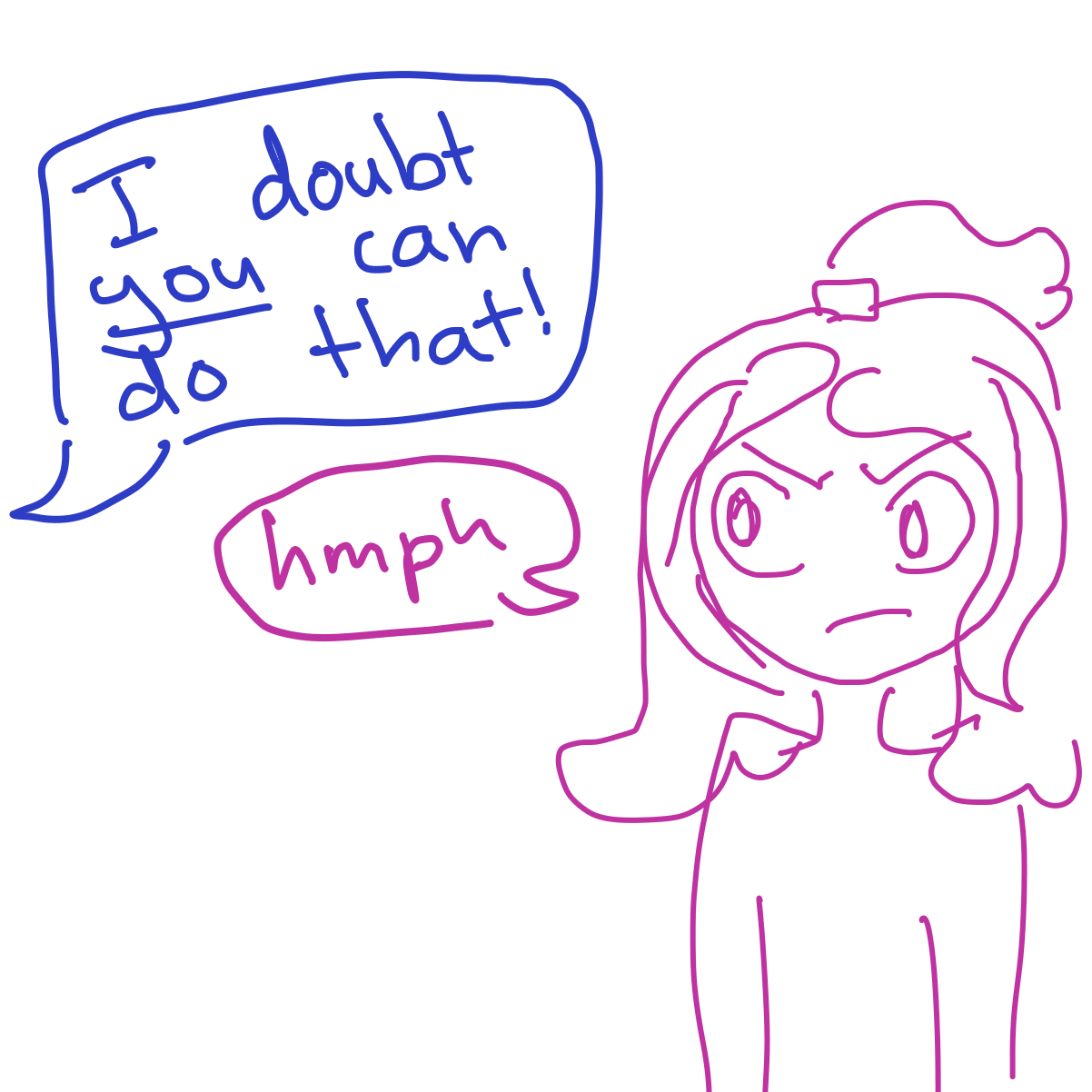 Drawing in Hahah by Garbage