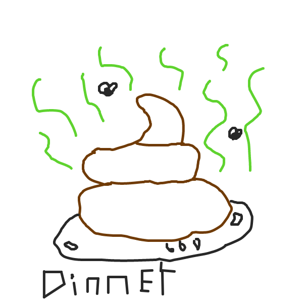 Thats some tasty dinner! - Online Drawing Game Comic Strip Panel by Monkey_HugLuv