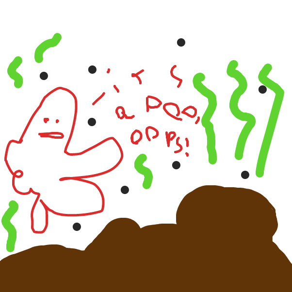 He went in the poo not the pool by mistake!  - Online Drawing Game Comic Strip Panel by Monkey_HugLuv