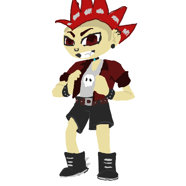 Drawing in Punk isn't dead! by KyBear