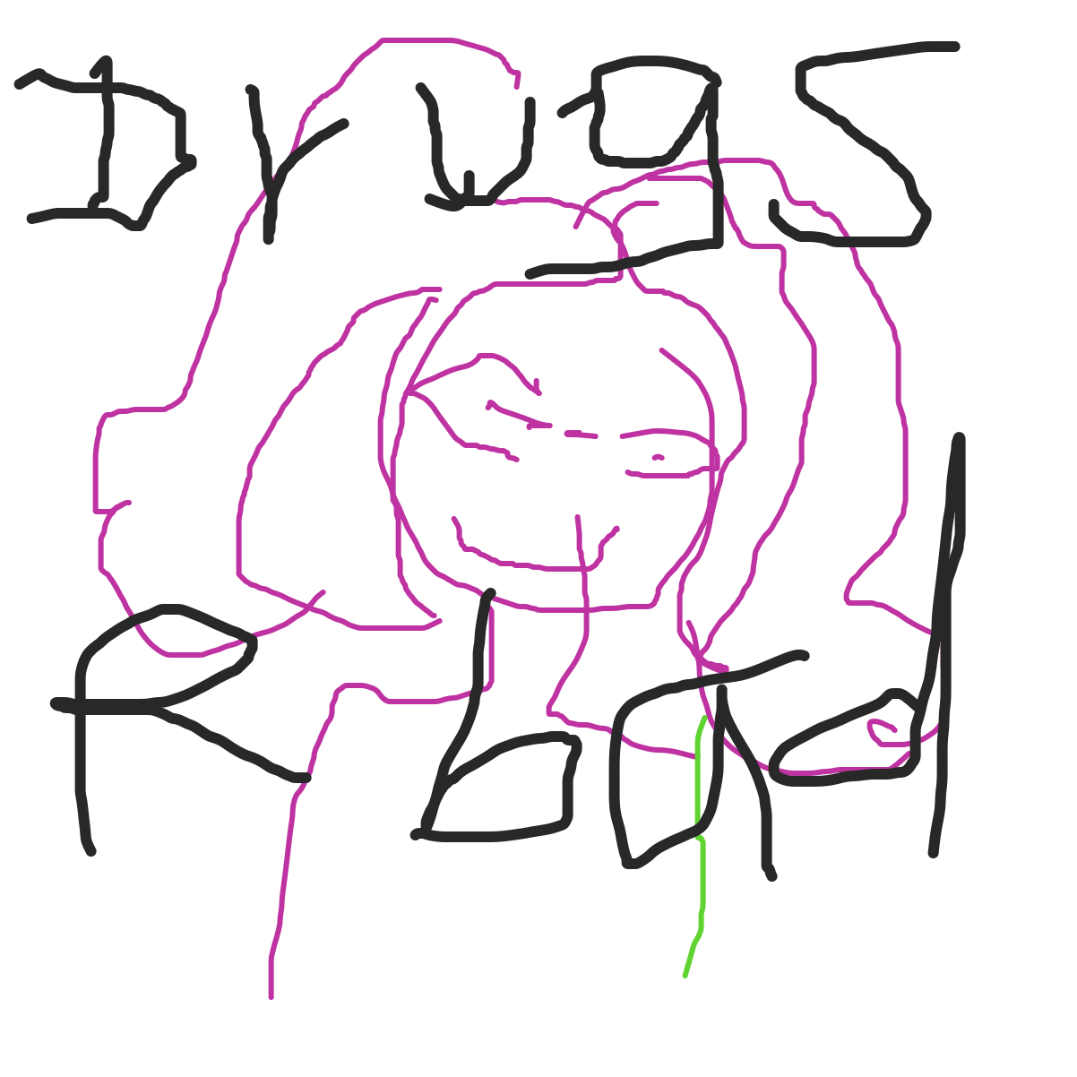 Drawing in Draw with ur nose by Garbage