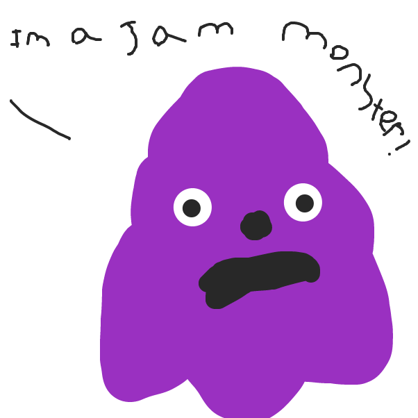 The jelly was radioactive and turned him into a monster! - Online Drawing Game Comic Strip Panel by Monkey_HugLuv