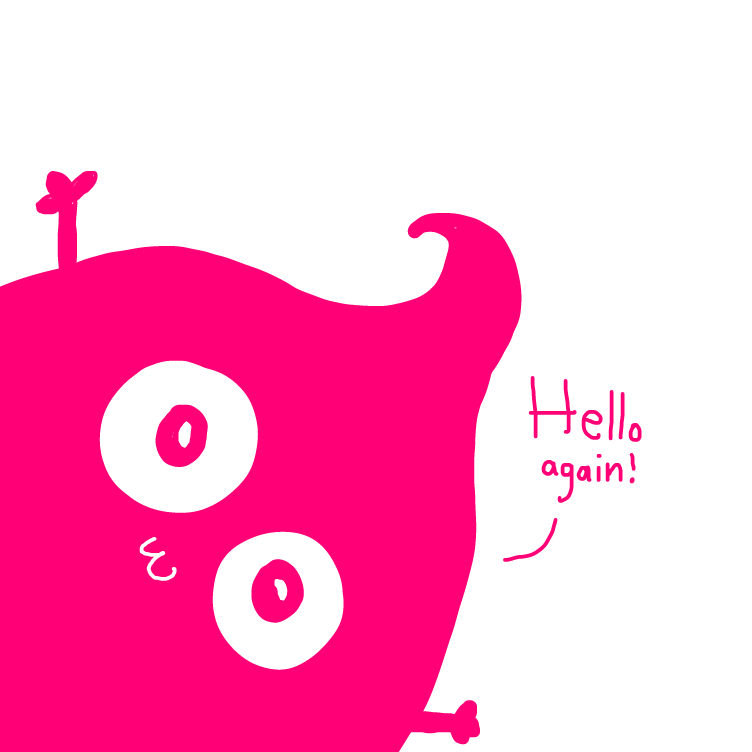 Drawing in pink poo by niania