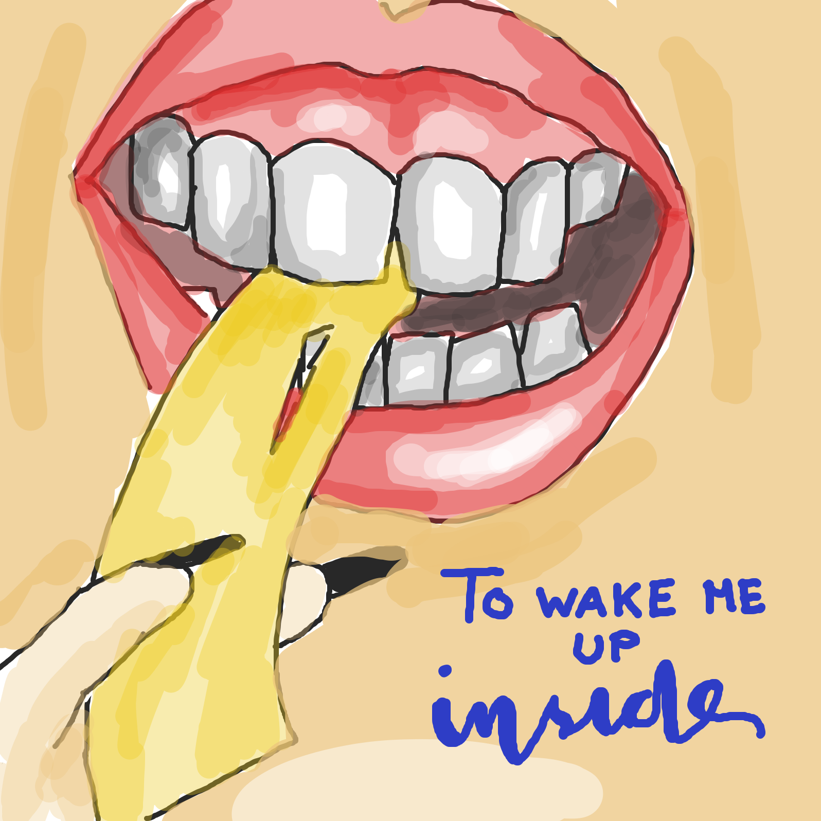 I can’t wake  - Online Drawing Game Comic Strip Panel by bluepen