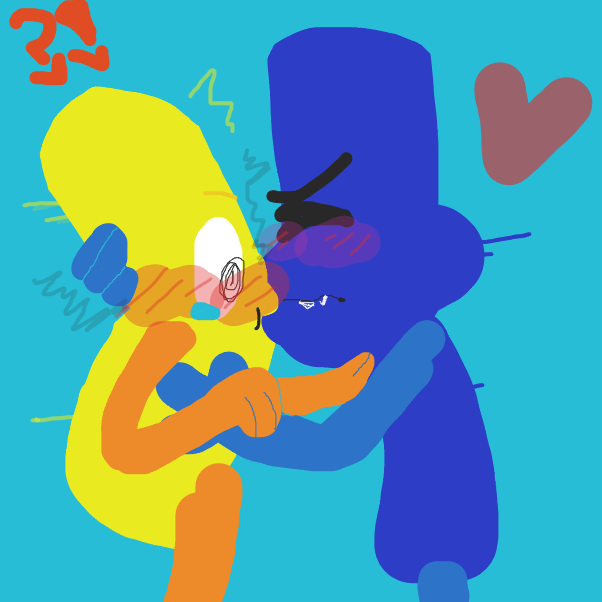 Drawing in I guess we're writing fanfic now... by BunniHyena