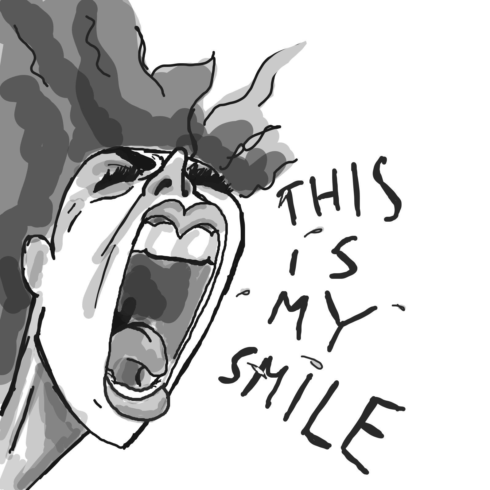 Drawing in u mad by bluepen