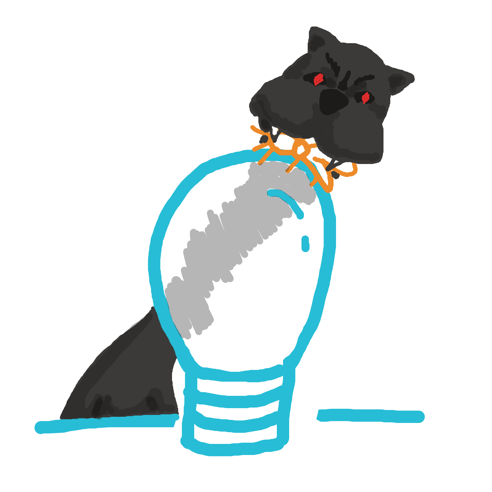 Drawing in lamp by bluepen