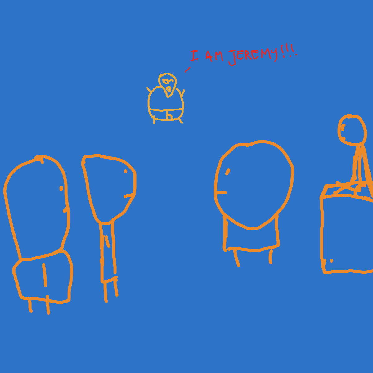 Drawing in the waiting game by l’intrus