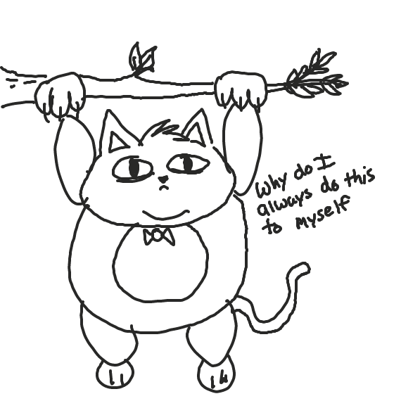 Liked webcomic A cat stuck in a tree