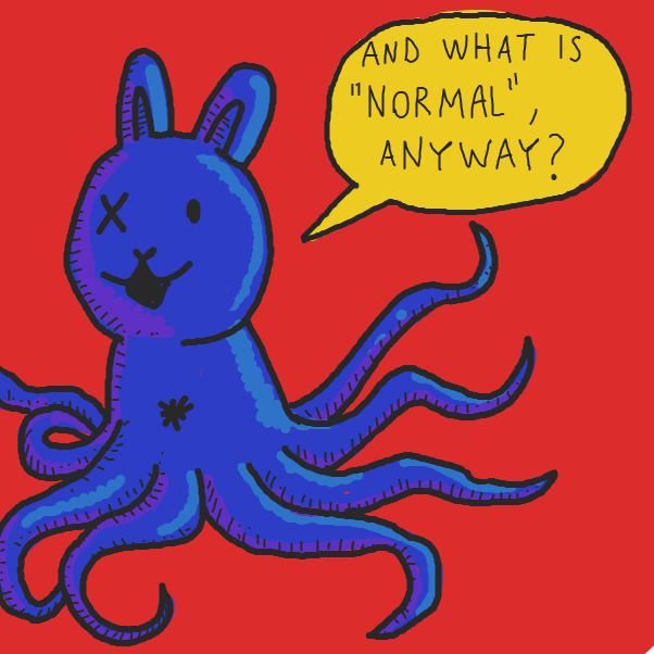 the rabbit says something - Online Drawing Game Comic Strip Panel by chin