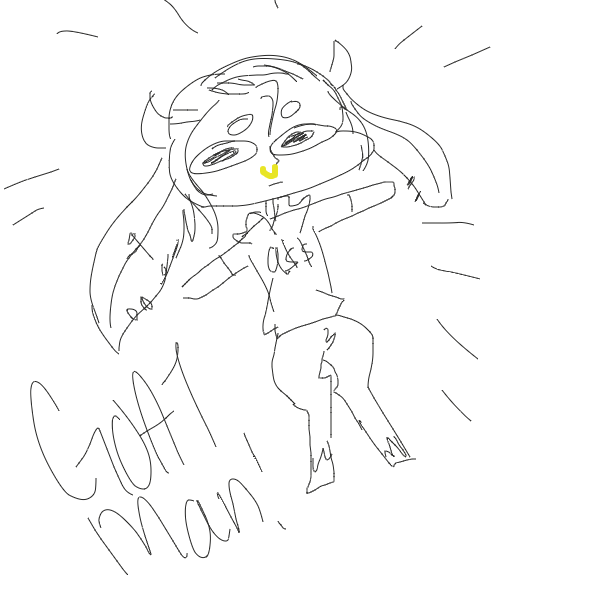 goat man take my by the haND - Online Drawing Game Comic Strip Panel by Hellboy