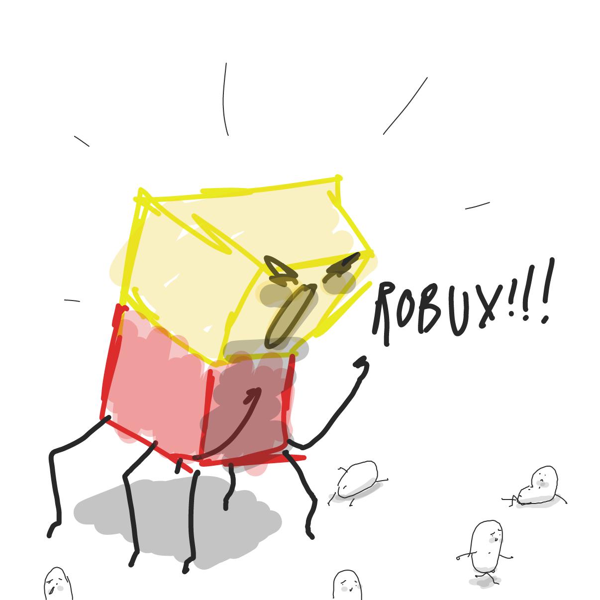  - Online Drawing Game Comic Strip Panel by Potato Man