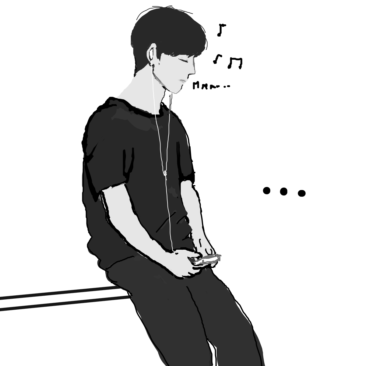 Drawing in Moood by l’intrus