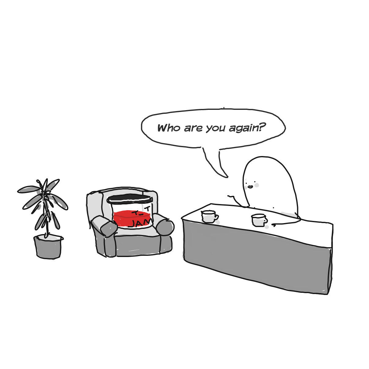 Nice to meet you BTW. - Online Drawing Game Comic Strip Panel by Potato Man