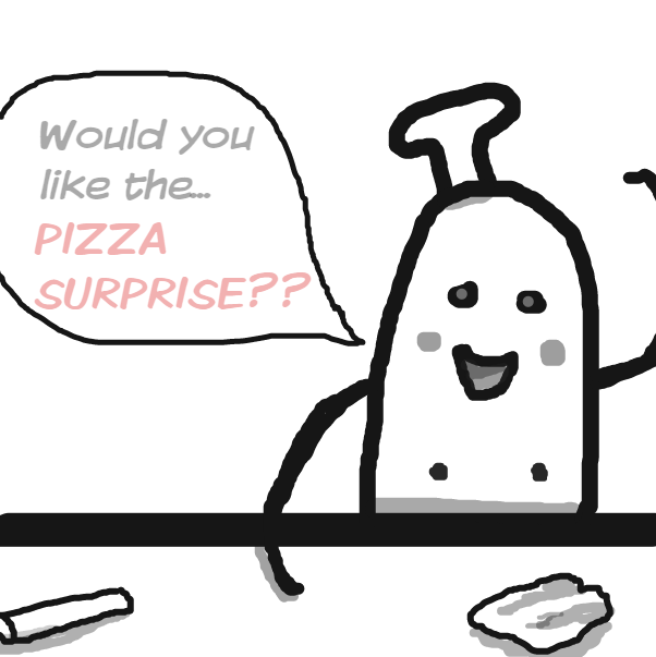 Drawing in Let's Make a Pizza by Calum