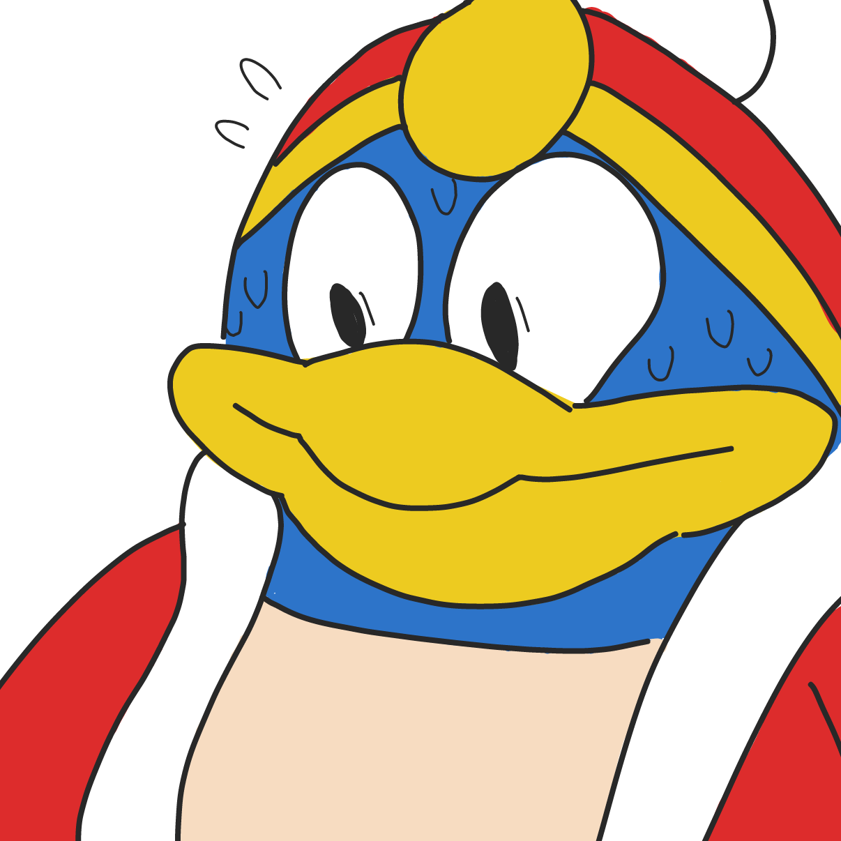 Drawing in Kirby with a knife is here by Moon-Lover