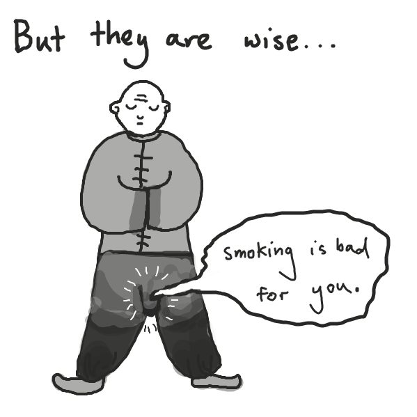 With age comes true wisdom - Online Drawing Game Comic Strip Panel by Face_Cat