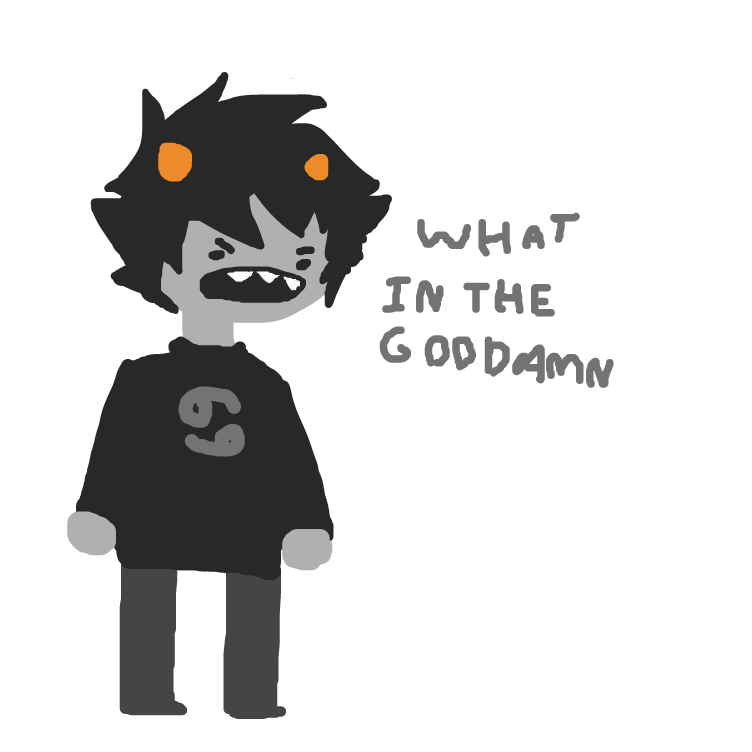 Drawing in trash by Tofffeee