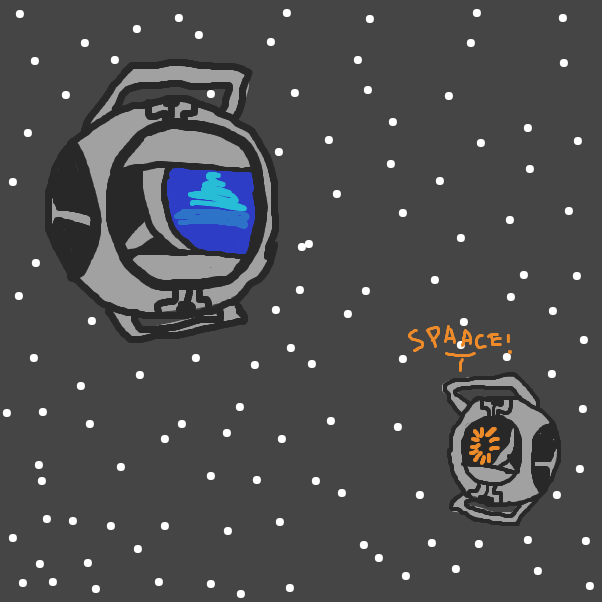 End of portal 2 - Online Drawing Game Comic Strip Panel by Soodney