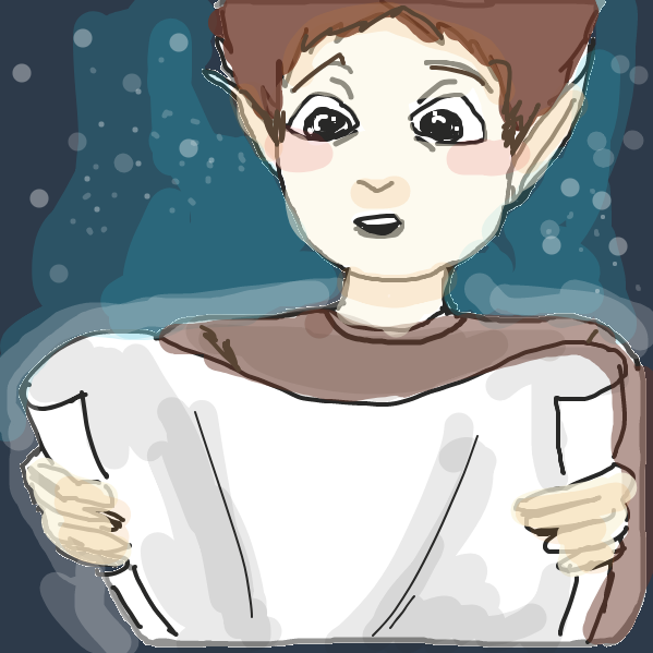 Drawing in The Scroll  by Mojomos