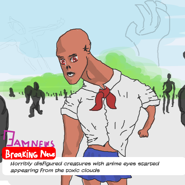  - Online Drawing Game Comic Strip Panel by Robro