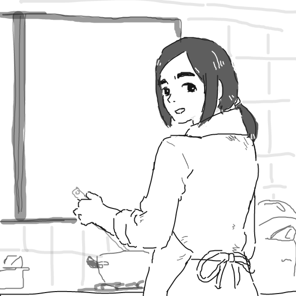 cooking - Online Drawing Game Comic Strip Panel by [REDACTED]