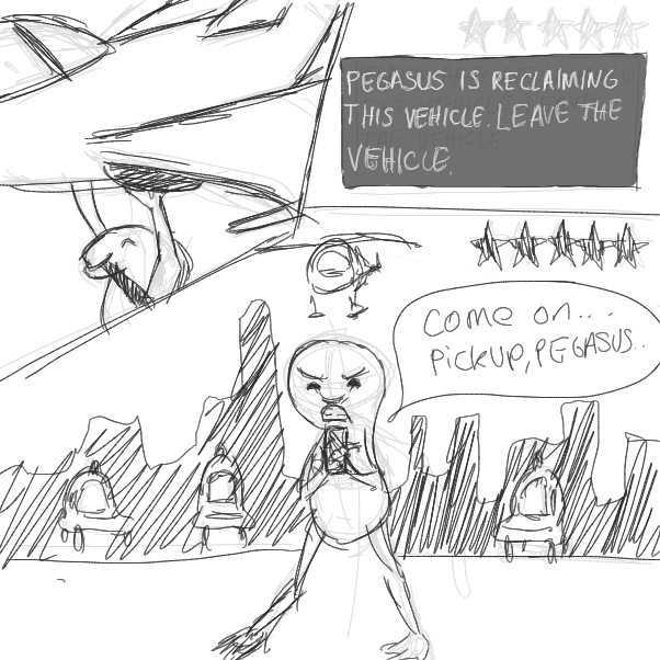 Drawing in Bicycle frog vs police cars by Sunset Shimmer