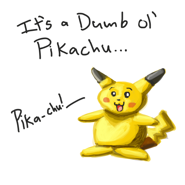 Turns out to be a typical Pikachu.  - Online Drawing Game Comic Strip Panel by Loco-L