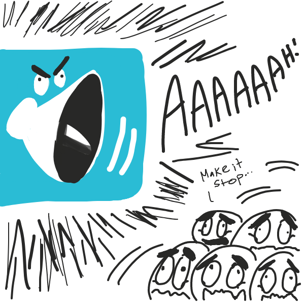 Drawing in *Power up yells* by Loco-L