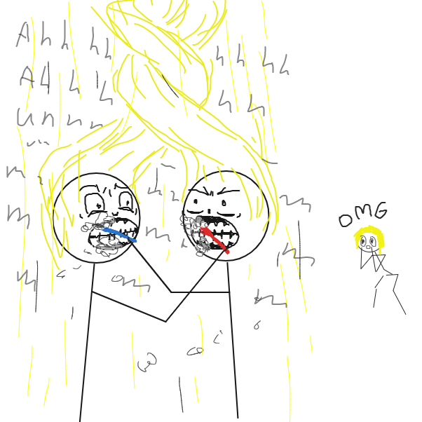 thats so gay , h a h a - Online Drawing Game Comic Strip Panel by Robro