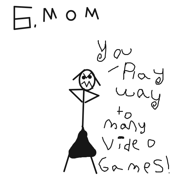 6: Your mom! (Im pretty shure evrone has exsperinced something like this.) - Online Drawing Game Comic Strip Panel by Monkey_HugLuv