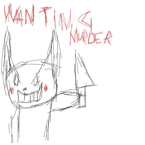 A pikachu....WANTING MURDER - Online Drawing Game Comic Strip Panel by TophatGeo