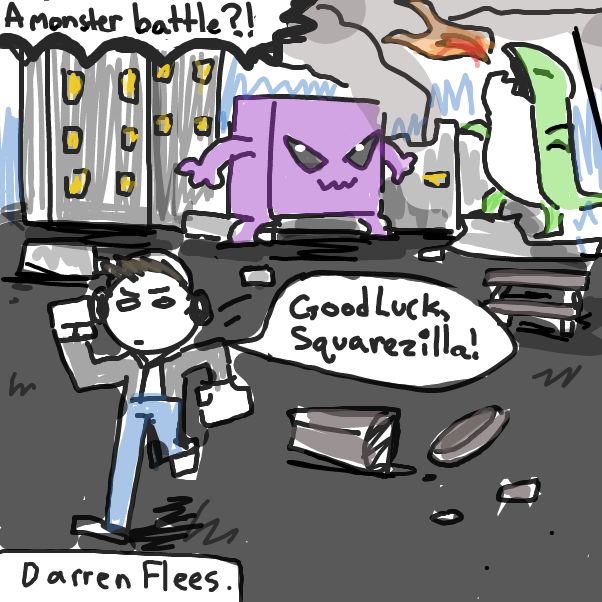 Drawing in The Sqarezilla by w