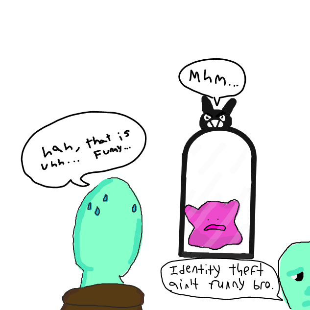 Just in case you don't get it, he is a ditto - Online Drawing Game Comic Strip Panel by Mr. Mint