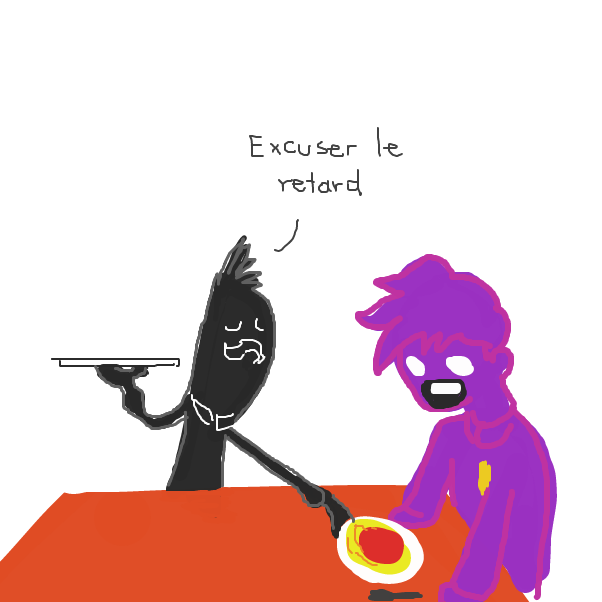 Drawing in The Restuarant Part 2 by Sluggishfella