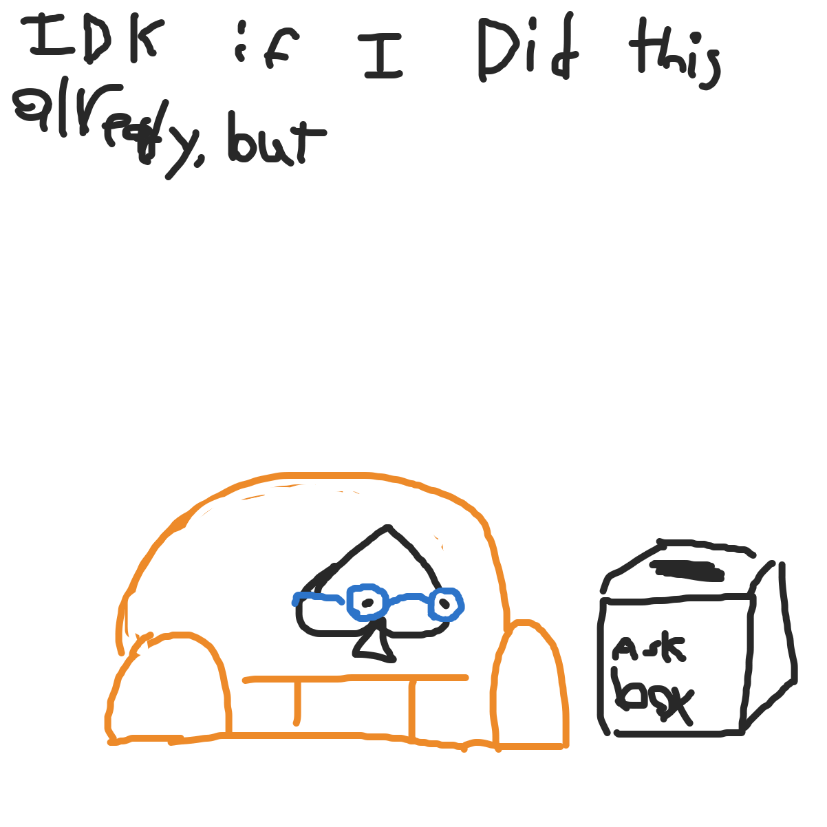 Drawing in Ask me stuff, I don’t know by KingOfSpades2