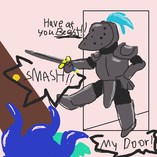  - Online Drawing Game Comic Strip Panel by Derren