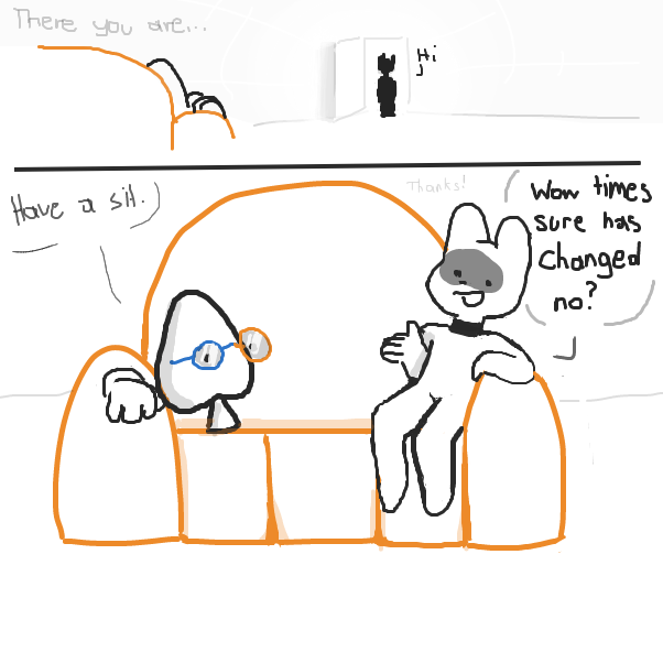 There is still someone missing, to recreate that one jam... ahh times... where we were once months younger... - Online Drawing Game Comic Strip Panel by Sluggishfella