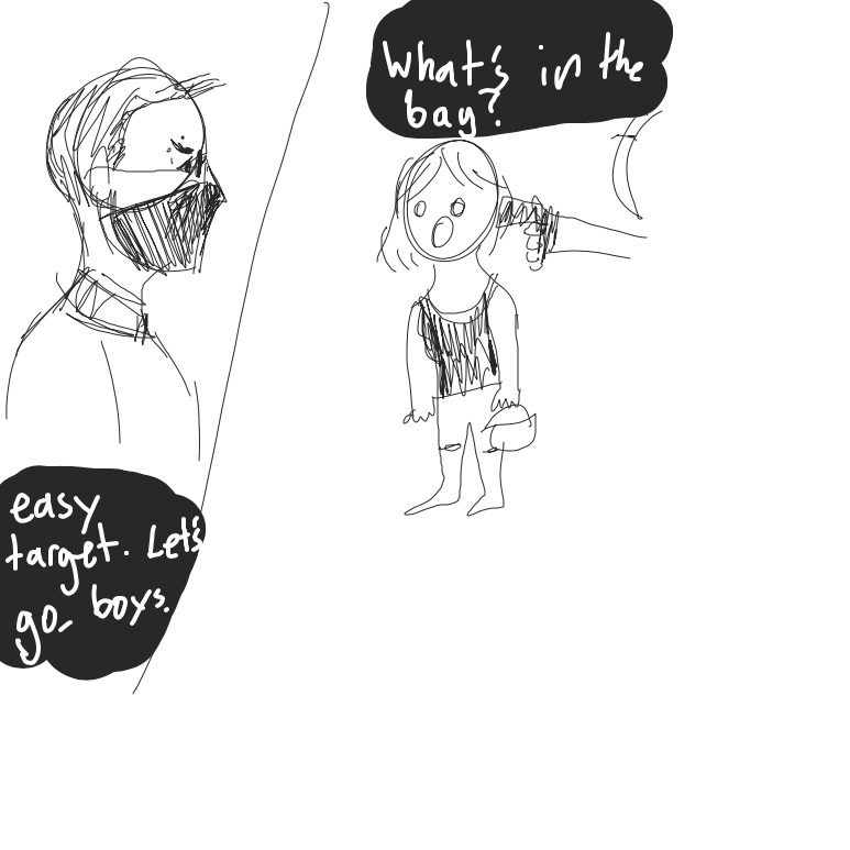 Drawing in What’s in the bag? by wolversheens