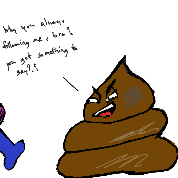 Drawing in Oh Shit by Kuhbreezy