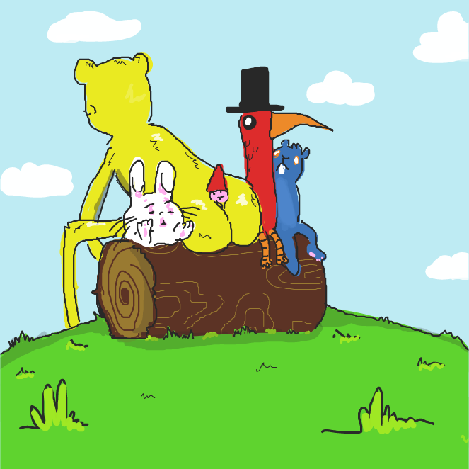 You can make something come out of that birds hat! - Online Drawing Game Comic Strip Panel by Sluggishfella