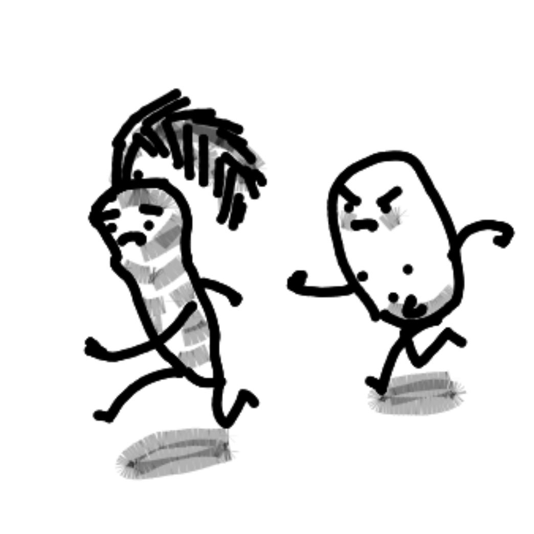 You can't run from fate. - Online Drawing Game Comic Strip Panel by Potato Man