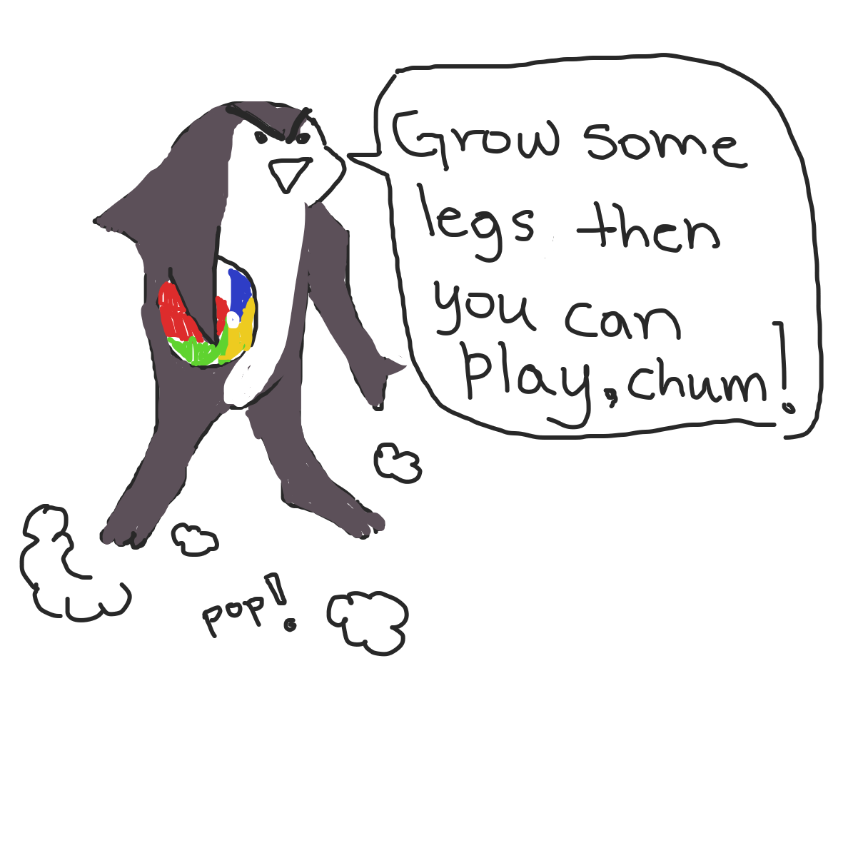 Need legs to play - Online Drawing Game Comic Strip Panel by Kappafutaba 