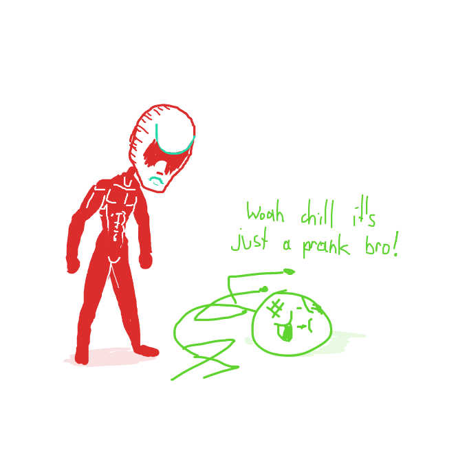 Time to finish with a big explotion; "Dab on them haters" - Online Drawing Game Comic Strip Panel by Sluggishfella